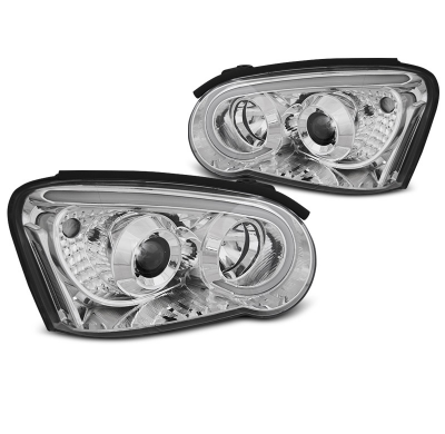 Faros Delanteros Luz Diurna Subaru Impreza Ii Gd 03-05 Tube Light Cromado