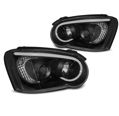 Faros Delanteros Luz Diurna Subaru Impreza Ii Gd 03-05 Tube Light Negro