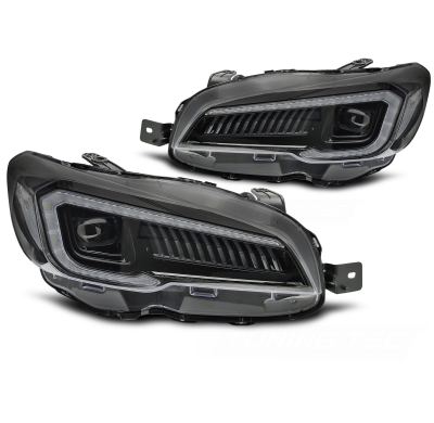 FAROS DELANTEROS LED TUBO LED NEGRO para SUBARU WRX 14-22