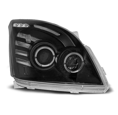 Faros Angel Eyes Toyota Land Cruiser 120 03-09 Angel Eyes Negro