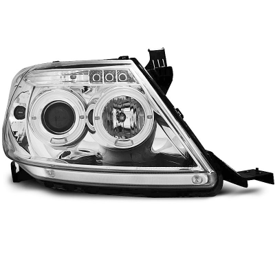 Faros Delanteros Angel Eyes Toyota Hilux 05-11 Cromados