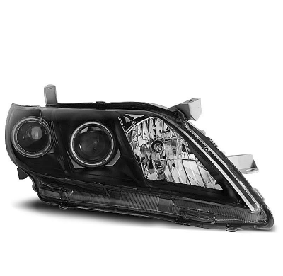Faros Delanteros Angel Eyes Toyota Camry 6 Xv40 06-09 Fondo Negro