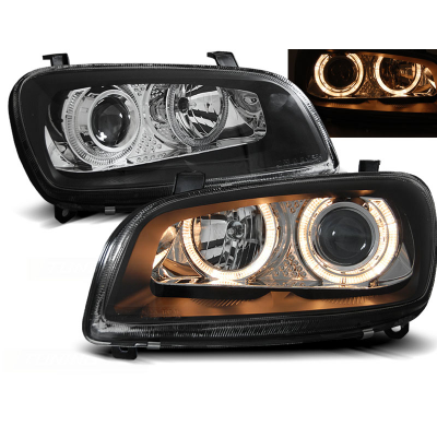 Faros Delanteros Angel Eyes Toyota Rav4 06.94-06.00 Fondo Negro