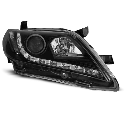 Faros Delanteros Luz Diurna Toyota Camry 6 Xv40 06-09 Fondo Negro