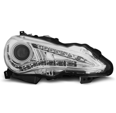Faros Delanteros Luz Diurna Toyota Gt86 12- Xenon Cromado Tru Drl Ece-R87