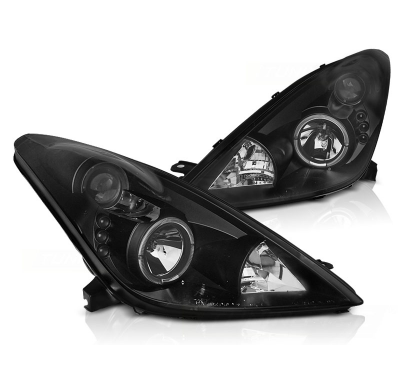 Faros Delanteros Toyota Celica T230 99-05 Angel Eyes Black