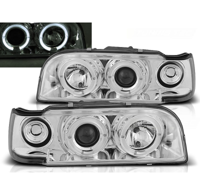 Faros Delanteros Angel Eyes Volvo 850 92-12.96 Cromados