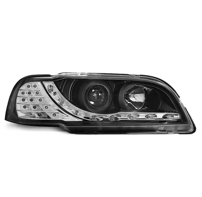 Faros Delanteros Luz Diurna Volvo S40/V40 02.96-04.00 Fondo Negro