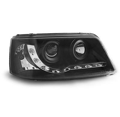 Vw T5 04.03-08.09 Faros Delanteros Luz Diurna Fondo Negro