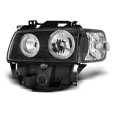 Faros Delanteros Angel Eyes Vw T4 08.96-03.03 Bus Fondo Negro