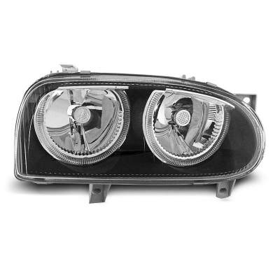 Faros Delanteros Angel Eyes Vw Golf 3 09.91-08.97 Fondo Negro
