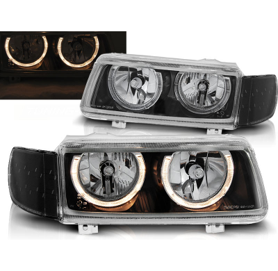 Faros Delanteros Angel Eyes Vw Passat B4 11.93-05.97 Fondo Negro