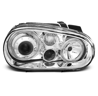 Faros Delanteros Angel Eyes Vw Golf 4 09.97-09.03 Cromados