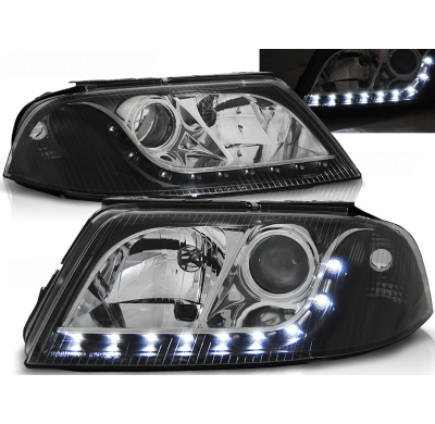 Faros Delanteros Luz Diurna Vw Passat 3bg B5 Fl 09.00-03.05 Fondo Negro