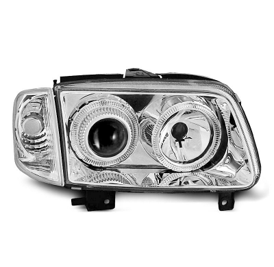 Faros Delanteros Angel Eyes Vw Polo 6n2 10.99-10.01 Cromados