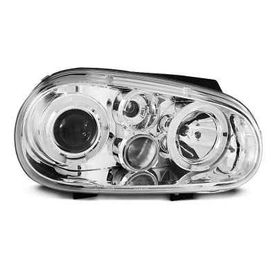 Faros Delanteros Angel Eyes Vw Golf 4 09.97-09.03 Cromados