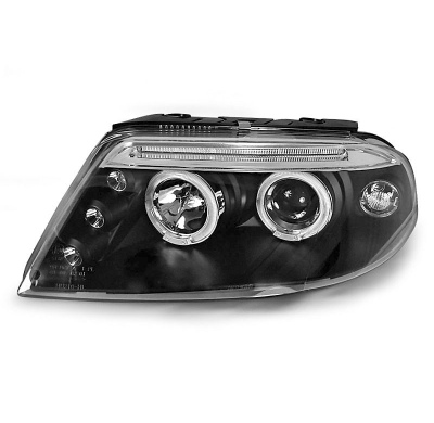 Faros Delanteros Angel Eyes Vw Passat 3bg 09.00-03.05 Fondo Negro