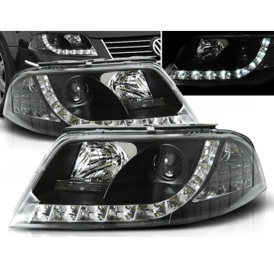 Faros Delanteros Luz Diurna Vw Passat 3bg 09.00-03.05 Fondo Negro
