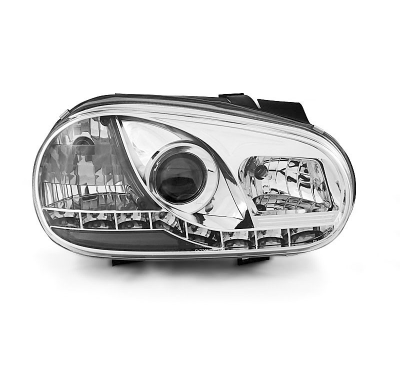 Vw Golf 4 09.97-09.03 Faros Delanteros Luz Diurna Cromados