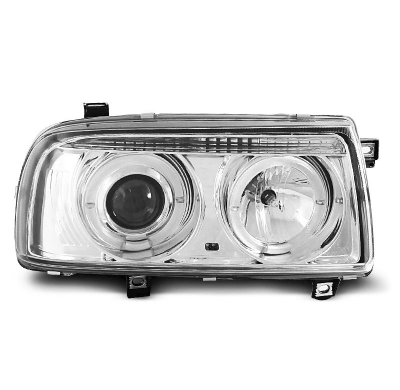 Faros Delanteros Angel Eyes Vw Vento 01.92-08.98 Cromados