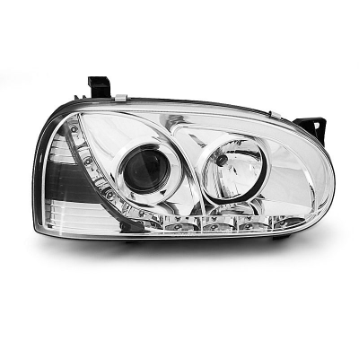 Faros Delanteros Luz Diurna Vw Golf 3 91-97 Cromados