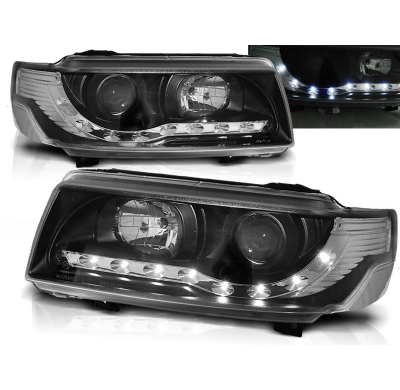 Faros Delanteros Luz Diurna Vw Passat B4 11.93-05.97 Fondo Negro
