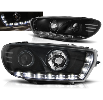 Faros Delanteros Luz Diurna Vw Scirocco 08-04.14 Fondo Negro