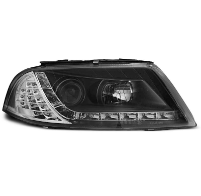 Faros Delanteros Luz Diurna Vw Passat 3bg B5 Fl 09.00-03.05 Fondo Negro