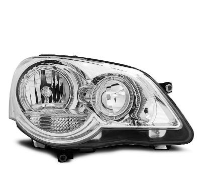 Faros Delanteros Angel Eyes Vw Polo 9n3 04.05-09 Cromados