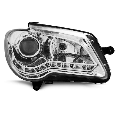 Faros Delanteros Luz Diurna Vw Touran 06-10 Cromados
