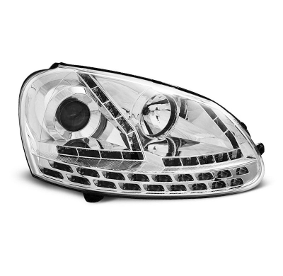 Faros Delanteros Luz Diurna Vw Golf 5 03-08 Cromados