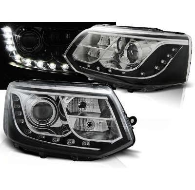 Faros Delanteros Luz Diurna Vw T5 2010-2015 Tru Drl Ece-R87