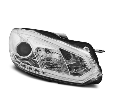 Faros Delanteros Luz Diurna Vw Golf 6 10.08-12 Cromado Tube Lights Tru Drl Ece-R87