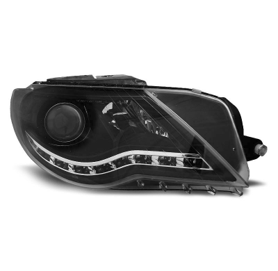 Faros Delanteros Luz Diurna Vw Passat Cc Fondo Negro