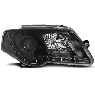 Faros Delanteros Luz Diurna Vw Passat B6 3c 03.05-10 Tru Drl Ece-R87 Negro
