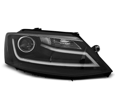 Faros Delanteros Luz Diurna Vw Jetta Vi 1.11- Tube Light Negro