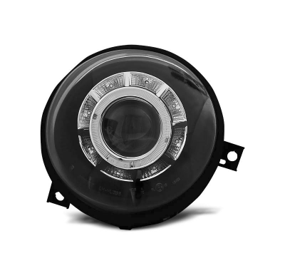 Faros Delanteros Luz Diurna Vw Lupo 98-05 Fondo Negro