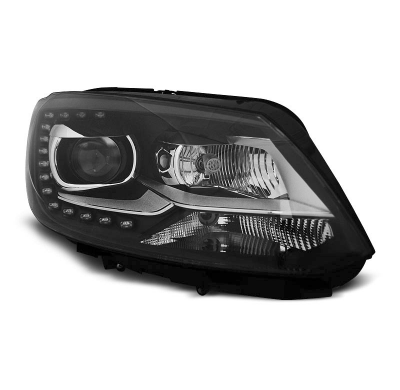 Faros Delanteros Luz Diurna Vw Touran Ii 08.10- Negro Tru Drl Ece-R87