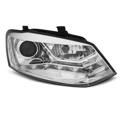 Faros Delanteros Luz Diurna Vw Polo 6r 09-03.14 Cromados