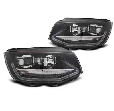 Faros Delanteros Vw T6 15- Negro Led Tru Drl