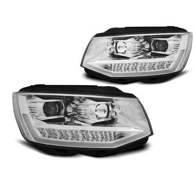 Faros Delanteros Vw T6 15- Cromado Tube Light Led Drl