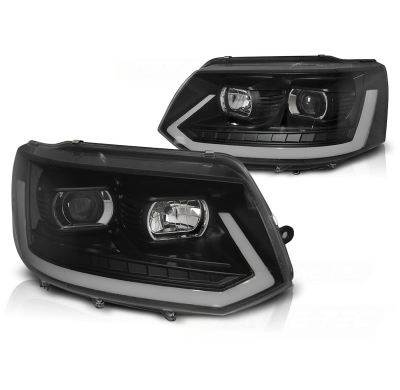Faros Luz Diurna Vw T5 2010-2015 Led Tube Light Black T6 Look