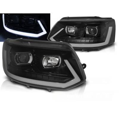 Faros Luz Diurna Vw T5 2010-2015 Led Tube Light Black T6 Look