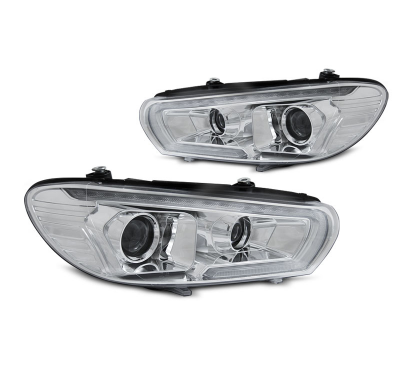 FAROS DELANTEROS FAROS DELANTEROS XENON LED CROMADO para VW SCIROCCO 08-04.14 con intermitente dinamico