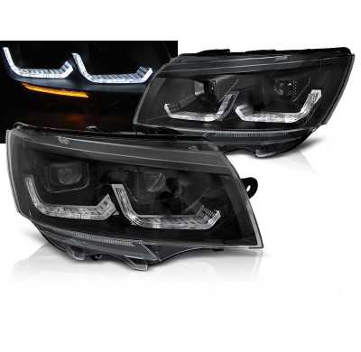 FAROS DELANTEROS FAROS DELANTEROS LUZ NEGRO DRL para VW T6.1 20- con intermitente dinamico