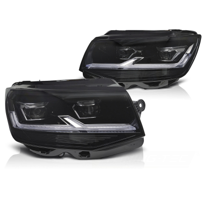 FAROS LED NEGROS DRL para VW T6 15-19