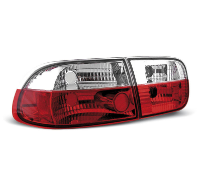 Pilotos Traseros Lexus Honda Civic 09.91-08.95 2d/4d Rojo/Blanco
