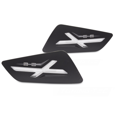 LED DE INTERMITENTE DELANTERO NEGRO PARA VESPA GTS / GTV 300cc