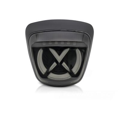 PILOTO TRASERO LED AHUMADO NEGRO BLANCO PARA VESPA SPRINT 125 / 150