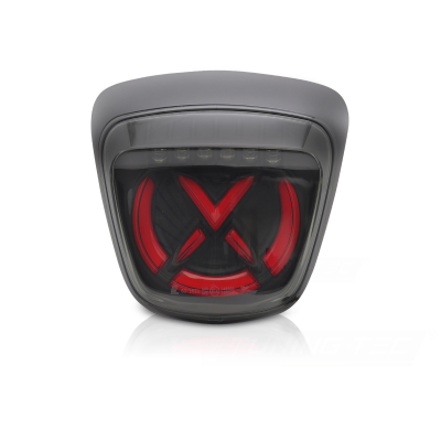 PILOTO TRASERO LED AHUMADO NEGRO ROJO PARA VESPA SPRINT 125 / 150